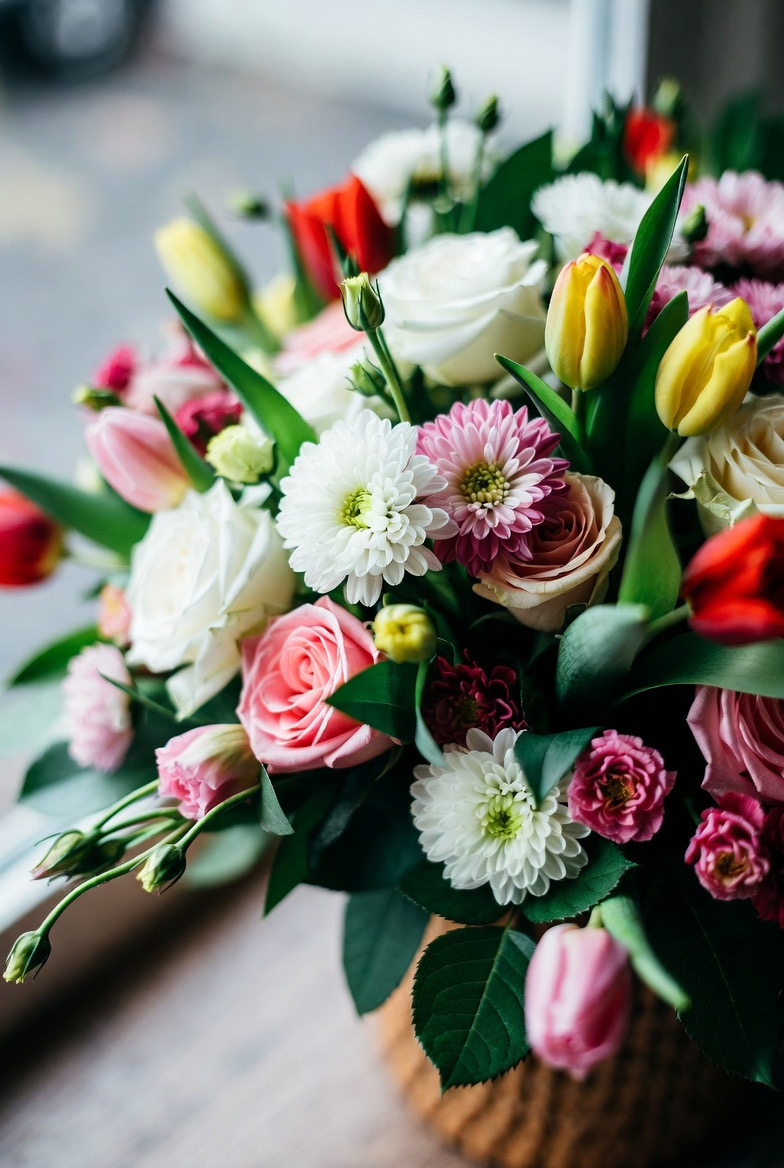 Vrolijk voorjaar Restaurant boeket Opvrolijket, gemoedsrust, emoties, vernieuwing , vrede, zonnetje in huis