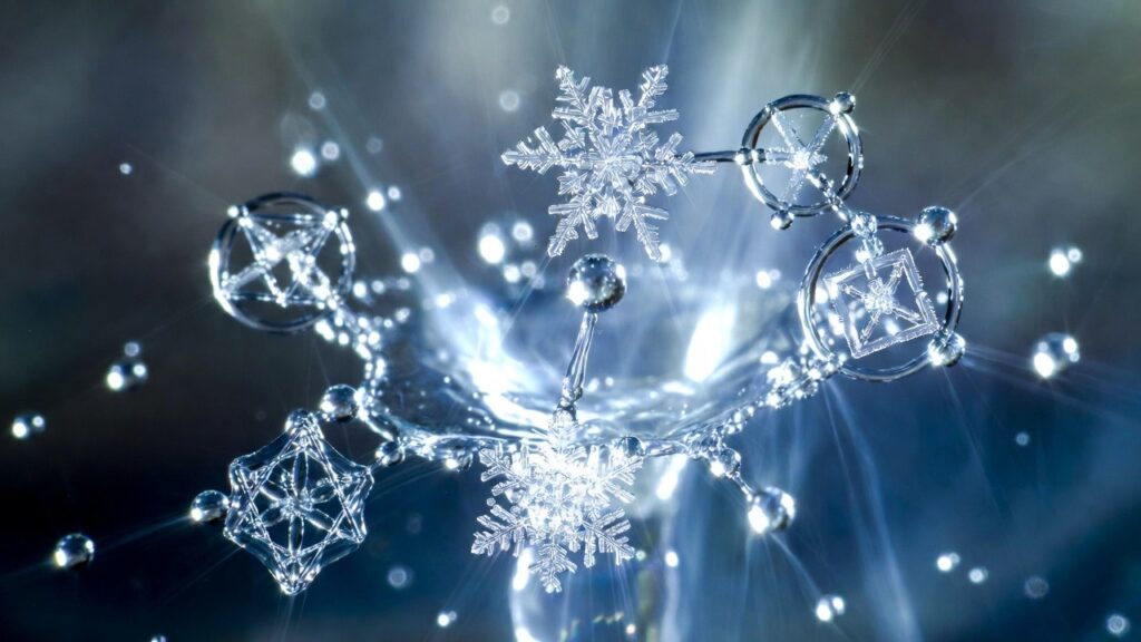 water affirmaties - waterkristallen met heilige geometrie